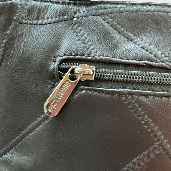 SSAMZIE Studded Black Leather Crossbody Bag Korean - Picture 7 of 13